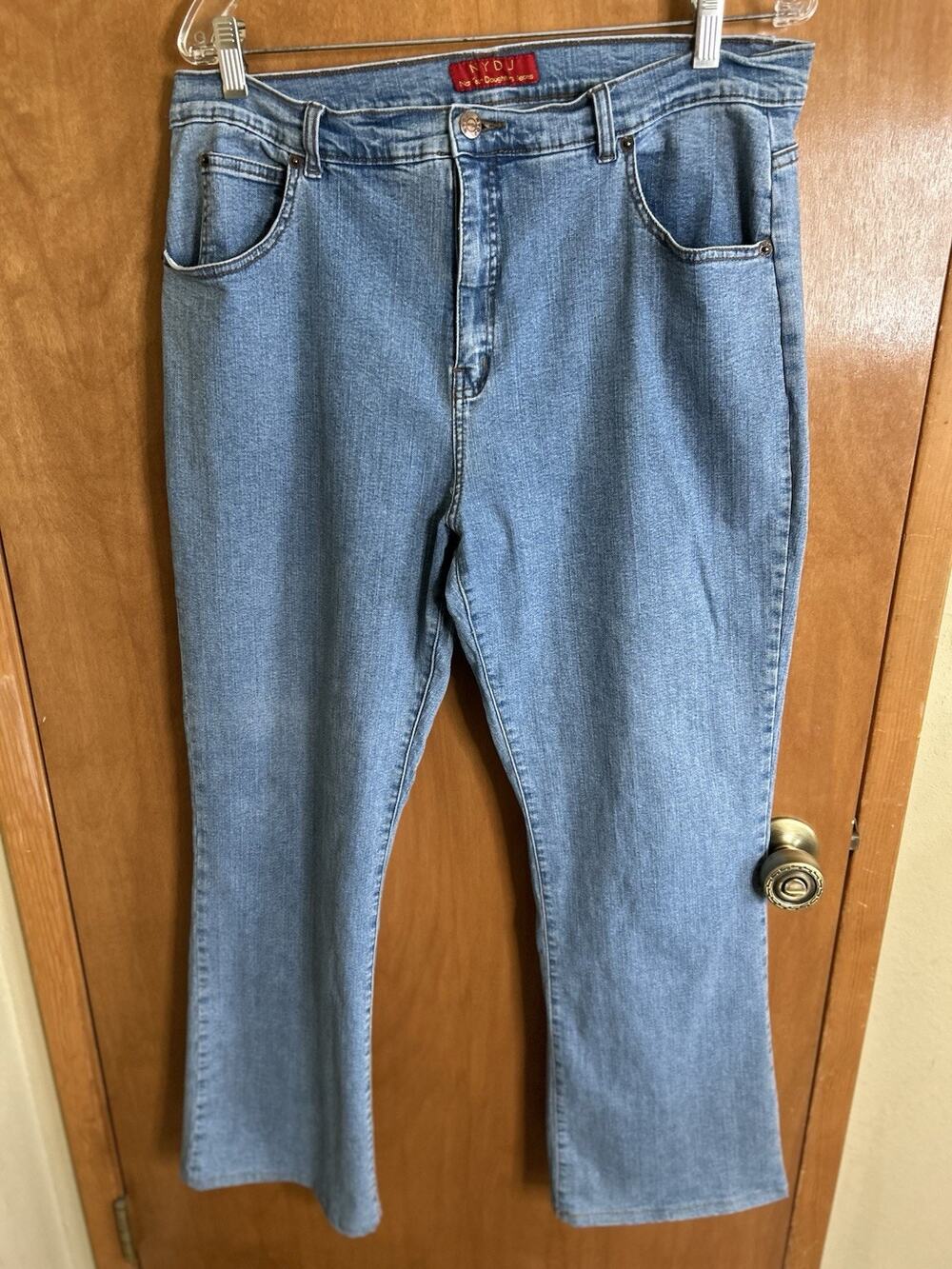 NYDJ Jeans Womens 18 Light Blue Denim Bootcut Casual